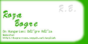 roza bogre business card